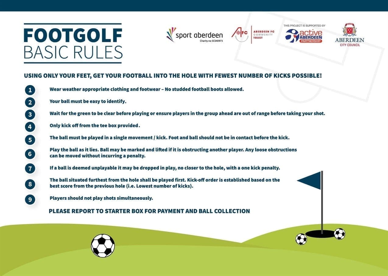 Footgolf basic rules